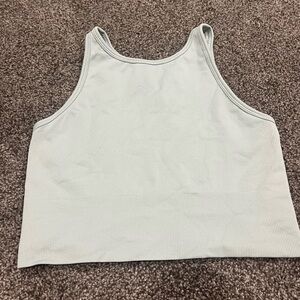 Mint Green Ribbed Tank Top